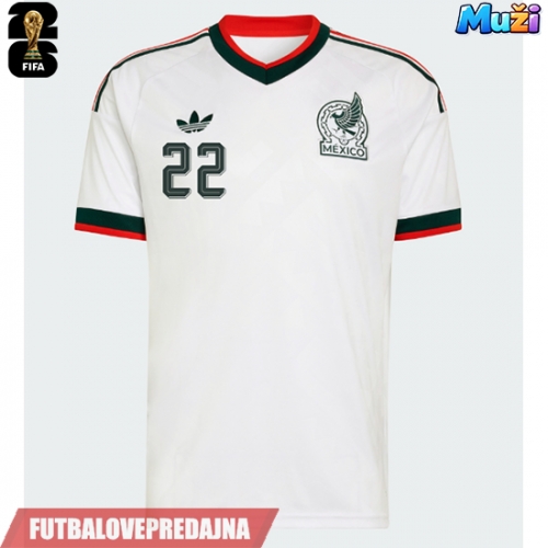 Lacne Muži Futbalové dres Mexiko Armando Gonzalez #14 MS 2026 Krátky Rukáv - Preč